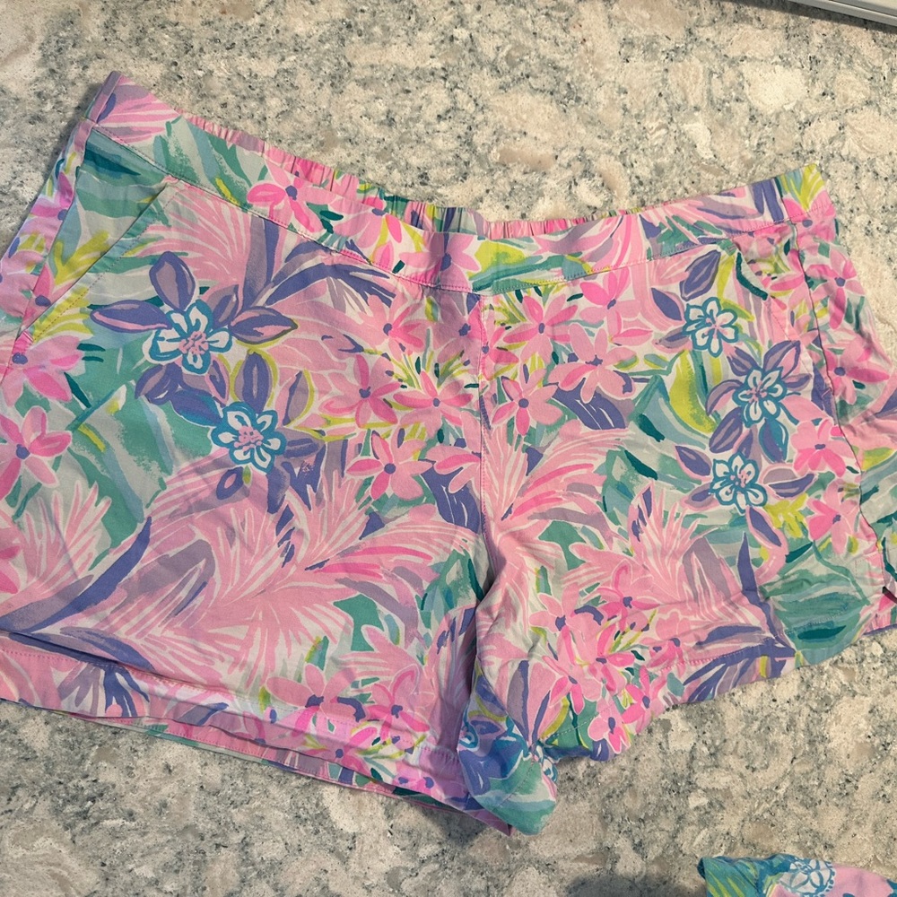 Lilly Pulitzer Ocean View Pull on Shorts